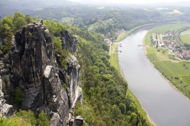 Elbsandteingebirge Saechsische Schweiz kumtaşı Saksonya