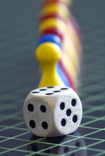 Wuerfel zar numarası rastgele oynamak oyun Spiel — Stok fotoğraf