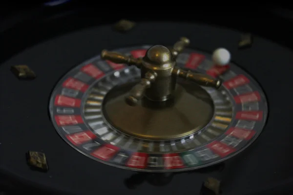 Juego de ruleta Spiel jugar suerte número rico al azar — Foto de Stock