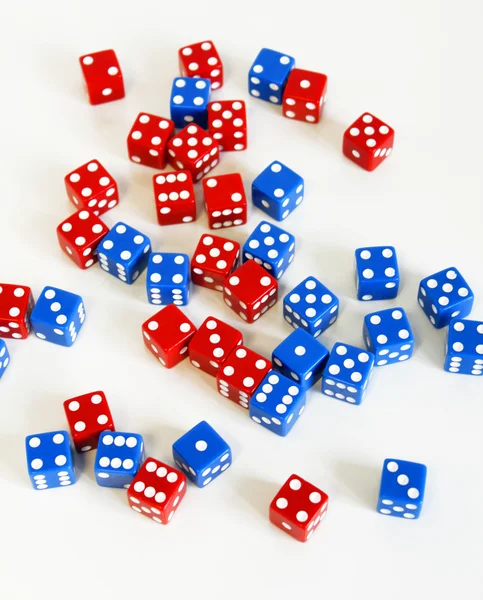 Wuerfel Spiel jogo jogar dados apodrecer blau número — Fotografia de Stock