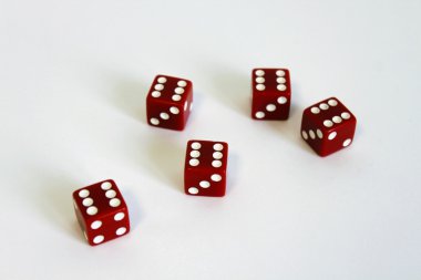 Wuerfel Spiel oyun zar blau numarası rot