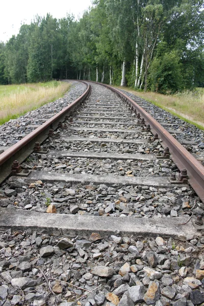 Rail railway track railtrack Bahn train Eisenbahn — Stock Photo, Image