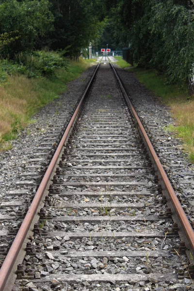 Рейкою залізничні трек railtrack Bahn залізничного Eisenbahn — стокове фото