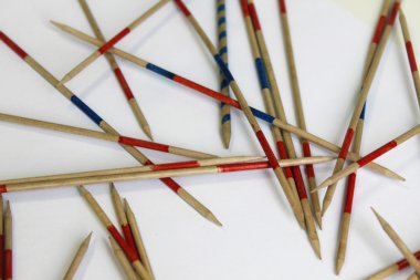 Mikado micado renk bunt oyun oyun rastgele