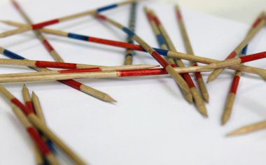 Mikado micado renk bunt oyun oyun rastgele