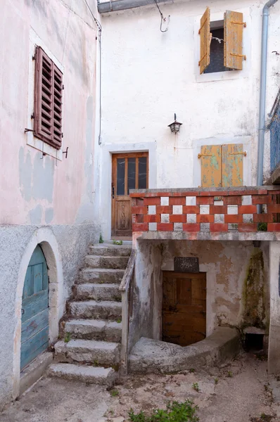 Houses details at Beli in Cres island — Stock Photo, Image