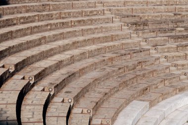 Adımları, Pompei, İtalya için büyük tiyatro kalıntıları
