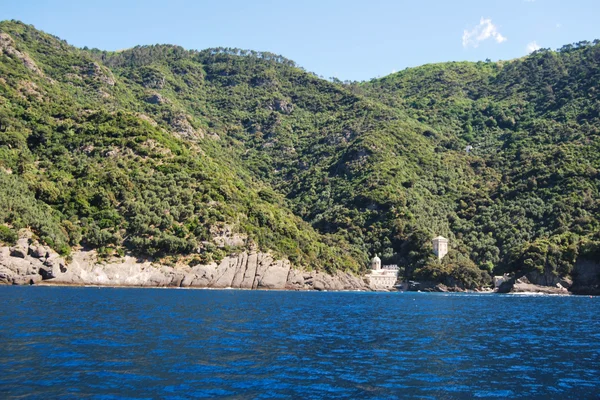 Camogli och Portofino udde — Stockfoto