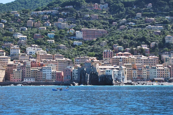 Camogli és Portofino hegyfok Jogdíjmentes Stock Képek