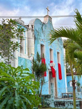 Boipeba Adası Bahia Brezilya 'daki Kutsal Ruh Kilisesi.