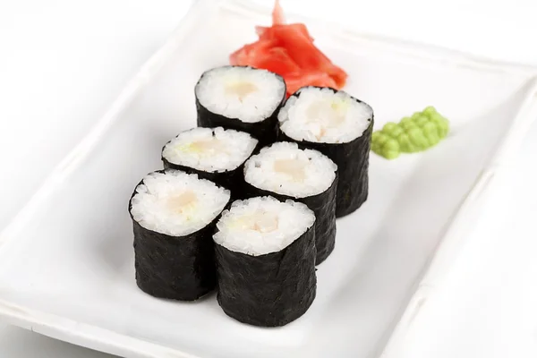 Sushi-Rolle mit Krabben. — Stockfoto