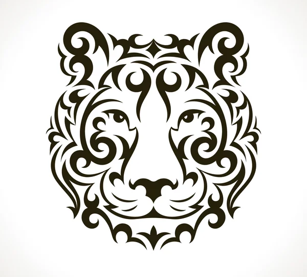Τίγρη διανυσματικά εικονογράφηση τατουάζ — Διανυσματικό Αρχείο