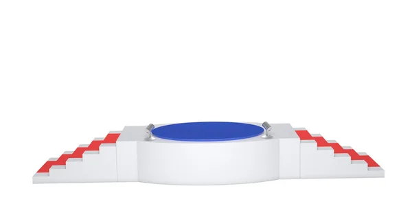 Ödüller için kırmızı halı ile podyum