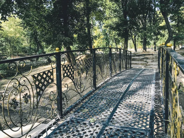 Jembatan Logam Taman Foto Berkualitas Tinggi — Stok Foto