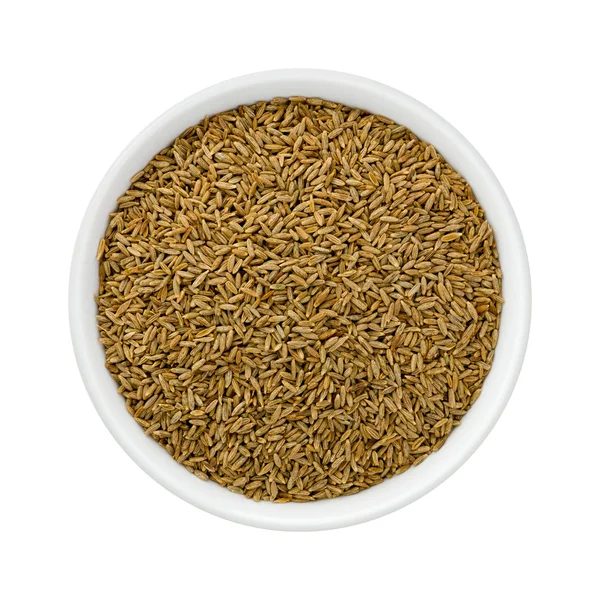 Cumin Seed in a Ceramic Bowl — Stock Photo, Image