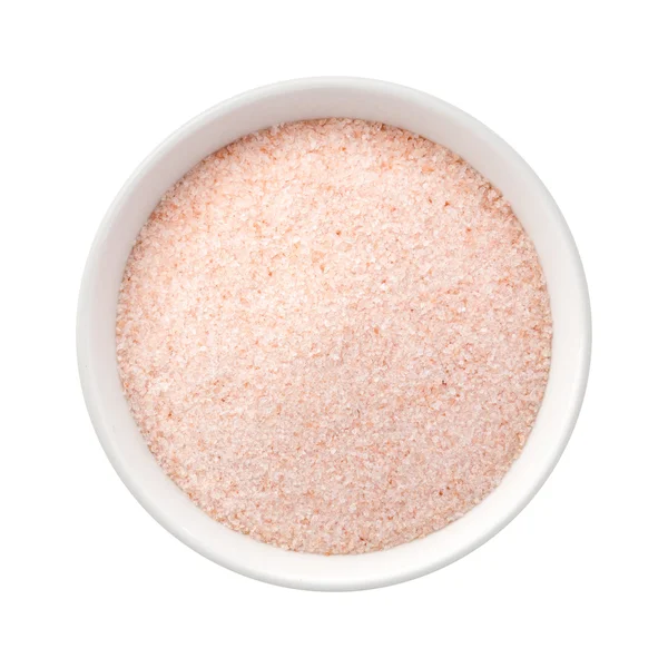 Fina Himalaya Pink Salt i en keramikskål — Stockfoto