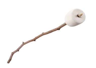 Marshmallow on a Stick clipart