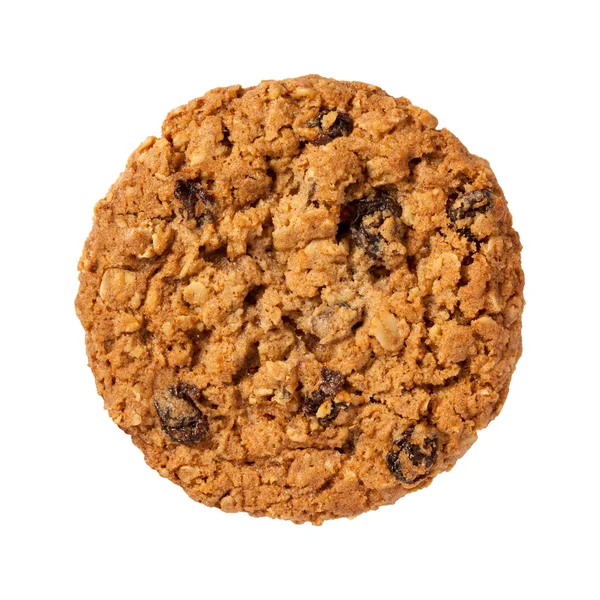 Farinha de aveia Raisin Cookie isolado — Fotografia de Stock