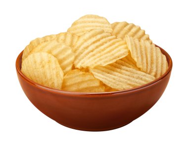 Wavy Chips in a Bowl clipart