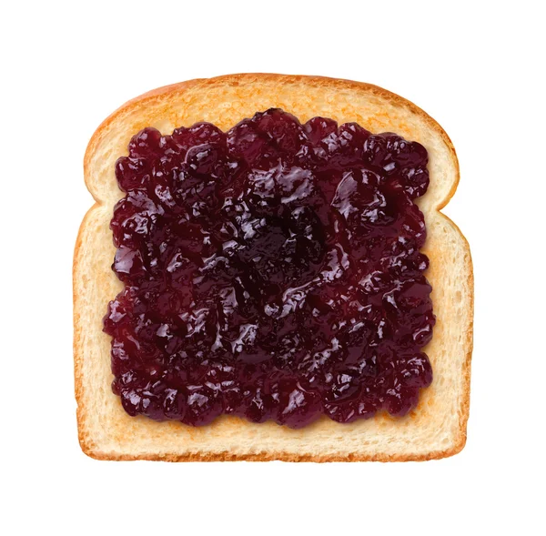 Grape Jelly on Toast — Stock Photo, Image
