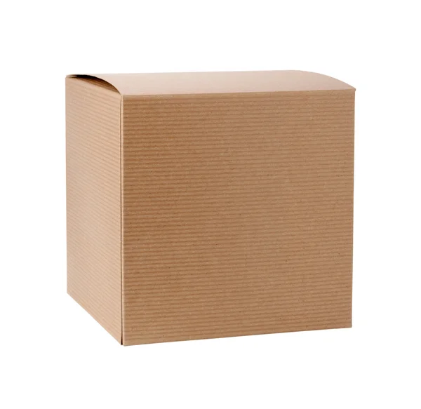 Caja de regalo de cartón cuadrado —  Fotos de Stock