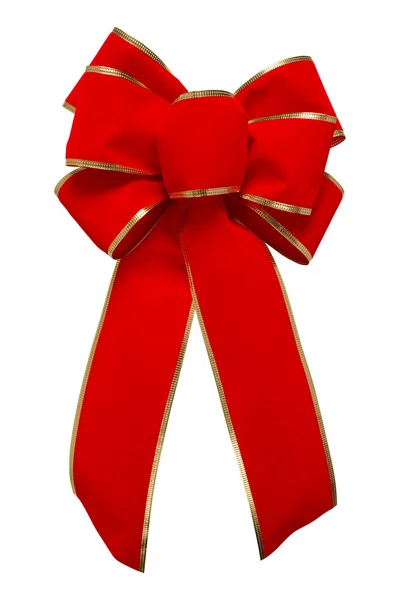 Red Velvet Bow — Stock Photo, Image