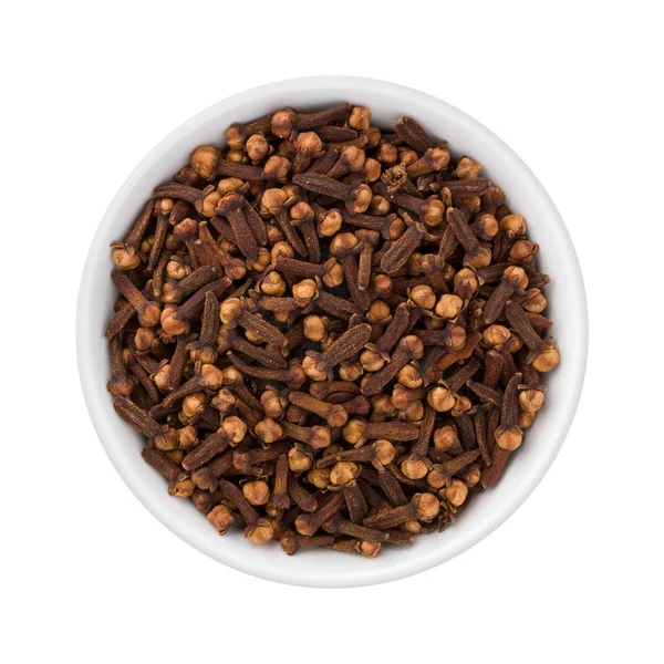 Cloves in a Ceramic Bowl — Stock Photo, Image