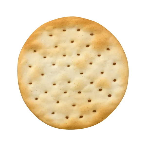 Single Round Water Cracker Stock Picture