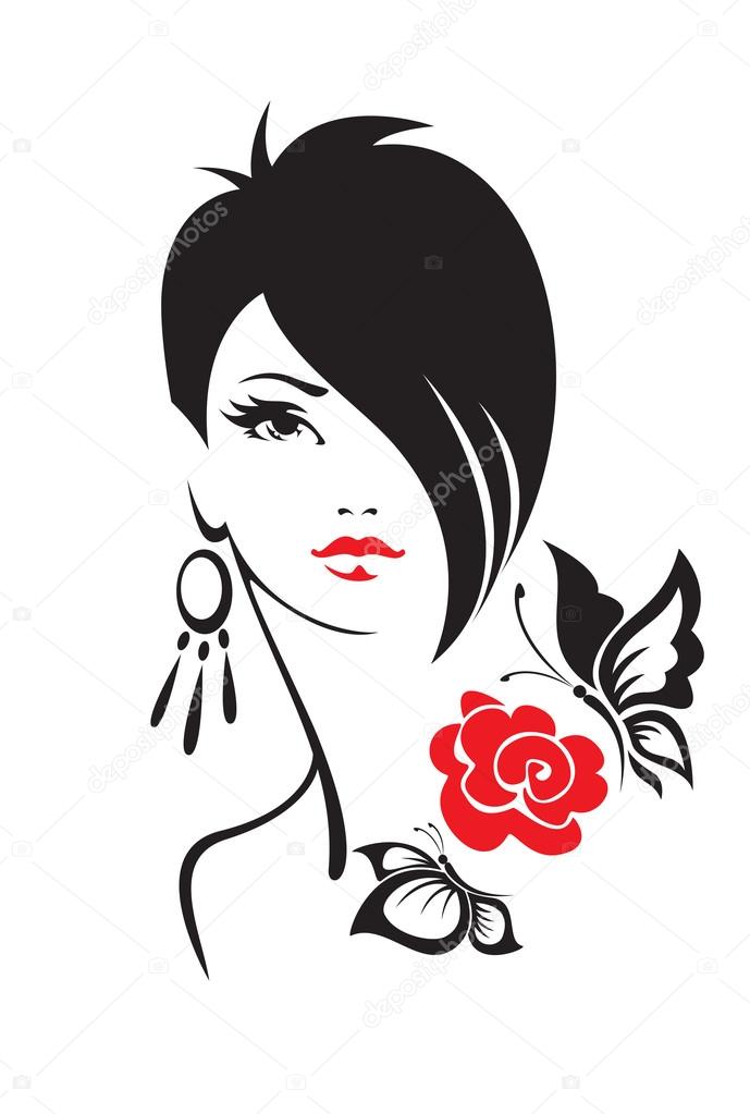 Descargar - Ilustración blanco y negro de mujer elegante — Ilustración de Stock Ilustración blanco y negro de mujer elegante — Archivo Imágenes Vectoriales