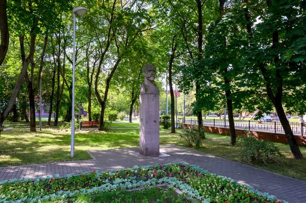 Emlékmű Ukhtomszkij Ukhtomszkaja Utcában Moszkva Orosz Föderáció 2020 Augusztus — Stock Fotó