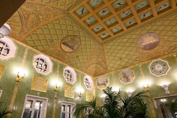 Intérieur Salle Sud Restaurant Volga Volga Bâtiment Gare Fleuve Nord — Photo