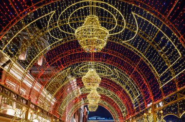 New Square, Moskova 'daki hafif tünel, Rusya Federasyonu, 13 Ocak 2021