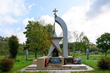 Savaşçılar-Enternasyonalistler Parkındaki Savaşçılar-Enternasyonalistler Anıtı, Rzhev, Tver bölgesi, Rusya Federasyonu, 20 Eylül 2020