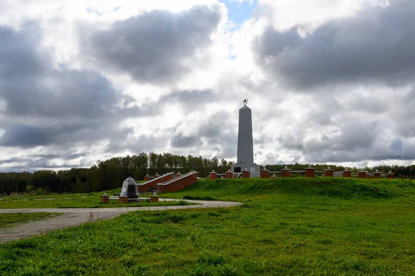 View Memorial Complex Sishka Kokoshkino Rzhev District Tver Region Russian — стоковое фото