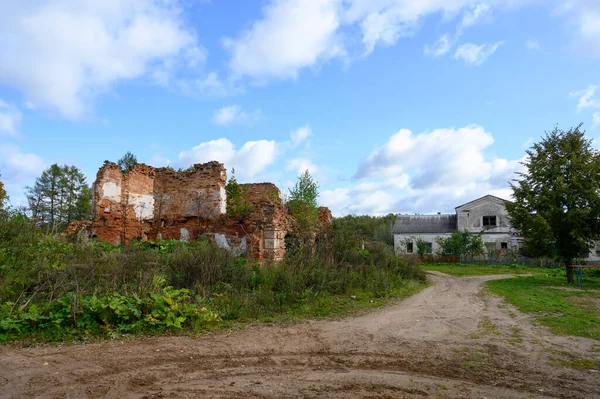 Ruïnes Van Het Hoofdgebouw Van Het Landgoed Zaitsevo Zaitsevo District — Stockfoto