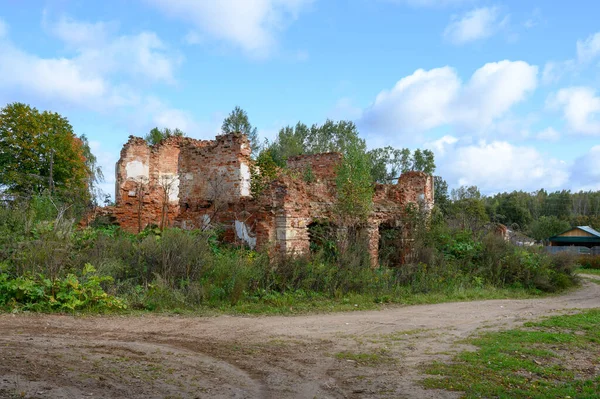 Ruïnes Van Het Hoofdgebouw Van Het Landgoed Zaitsevo Zaitsevo District — Stockfoto