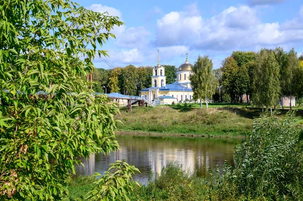 축복받은 동정녀 마리아에 가정의 대성당 Zubtsov Tver Region Russian Federation — 스톡 사진