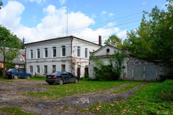 Edificio Residenziale Sulla Strada Decembrists Zubtsov Regione Tver Federazione Russa — Foto Stock