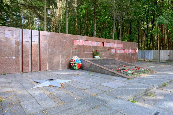苏联士兵在1941 1945年伟大卫国战争胜利纪念建筑群莫斯科山上的乱葬坑 俄罗斯联邦特维尔地区祖布佐夫 2020年9月19日 — 图库照片