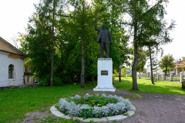 Vladimir Lenin Emlékműve Staritsa Tver Régió Orosz Föderáció 2020 Szeptember — Stock Fotó