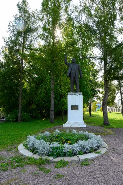 Monumento Vladimir Lenin Staritsa Região Tver Federação Russa Setembro 2020 — Fotografia de Stock