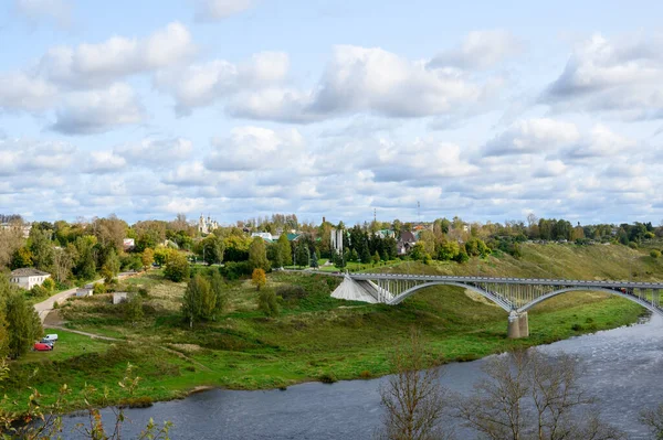 Vista Cidade Staritsa Região Tver Federação Russa Setembro 2020 — Fotografia de Stock