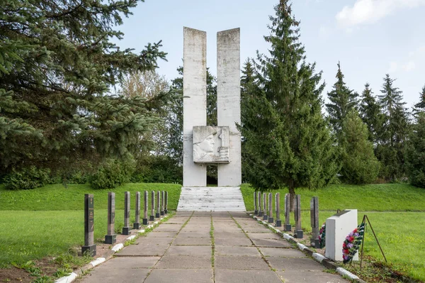 Obelisk Victory Alley Heroes Staritsa Tver Region Orosz Föderáció 2020 — Stock Fotó