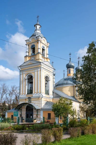 Kościół Proroka Eliasza Staritsa Obwód Twerski Federacja Rosyjska Września 2020 — Zdjęcie stockowe