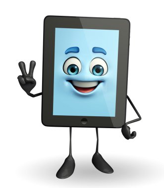 zafer işareti ile sekme karakteri