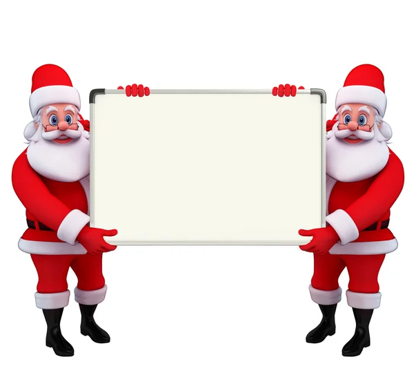 Santa Claus With display board — Stock Photo, Image