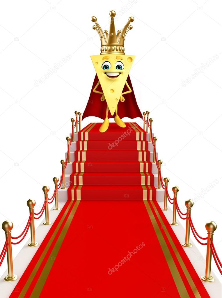 Cheese Character on the red carpet