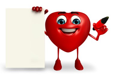 Kalp şekli karakter işareti ile