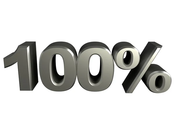 100 percent icon — Stock Photo, Image