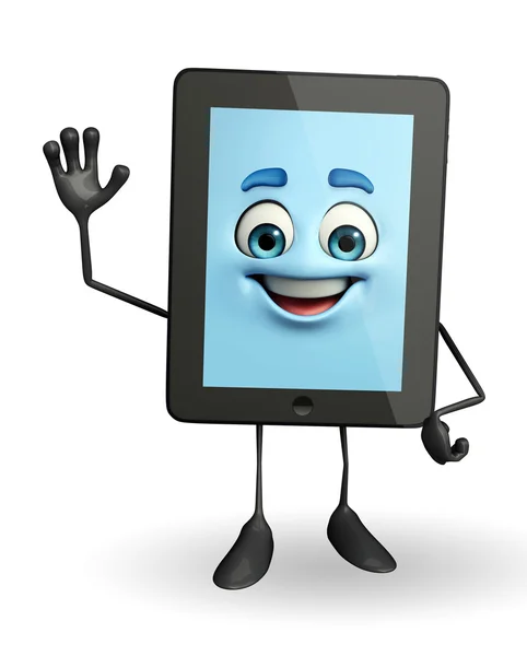 Tab Character with hello pose — Stock Photo, Image